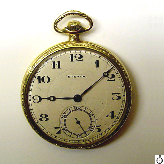 Reloj de bolsillo antiguo Eterna - Relojería J. Doménech.