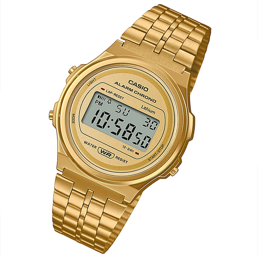 Reloj Casio A171WEG-9AEF dorado retro 1