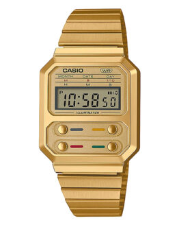 Reloj Casio Alien dorado A100WEG-9AEF