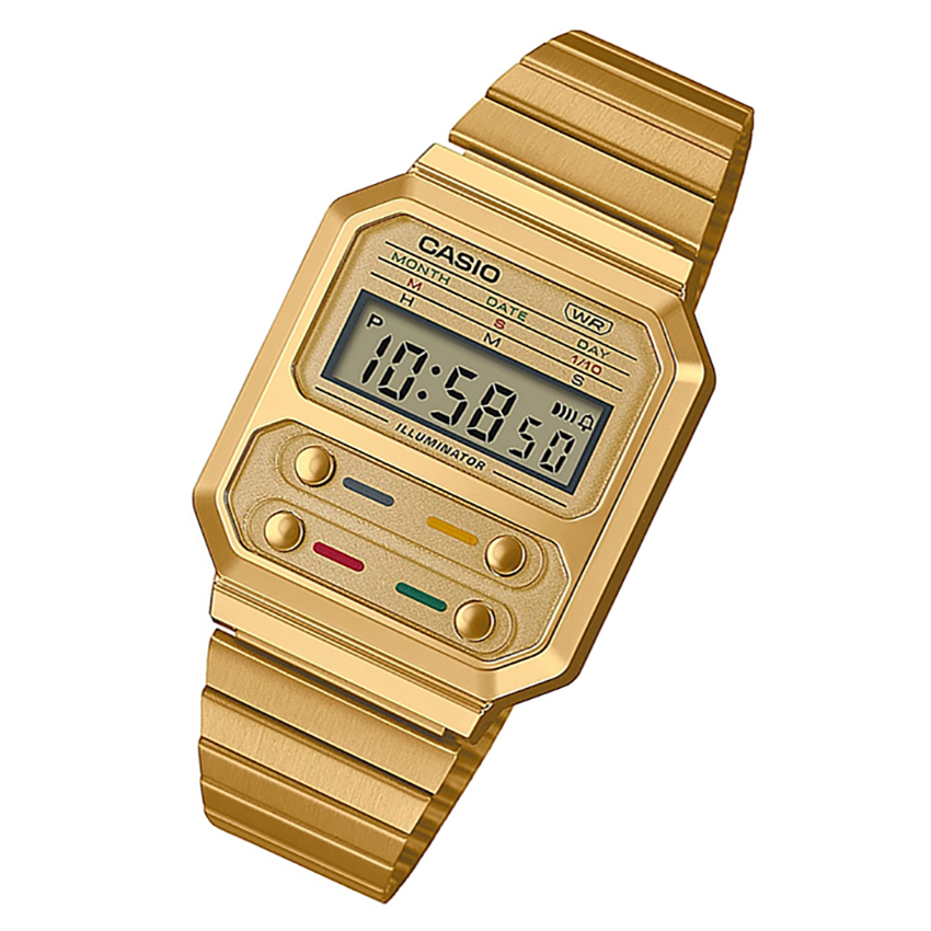 Reloj Casio Alien dorado A100WEG-9AEF b