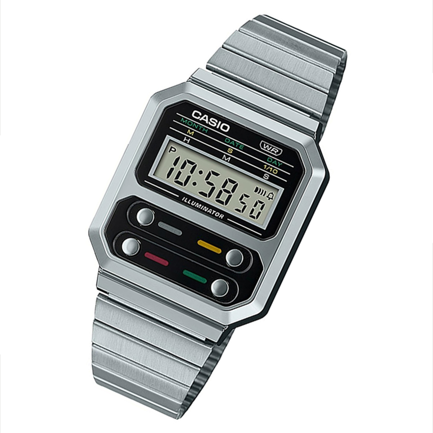 Reloj Casio Alien plateado A100WE-1AEF 1