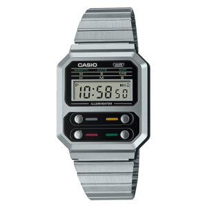 Reloj Casio Alien plateado A100WE-1AEF