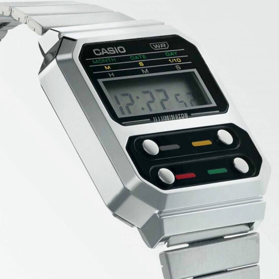 Reloj Casio plateado A100WE-1AEF - Imagen 3