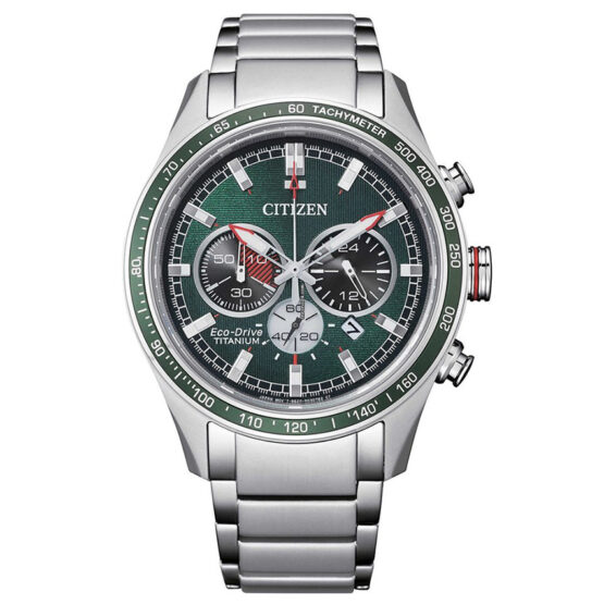 Reloj Citizen CA4497-86X Eco-Drive esfera verde